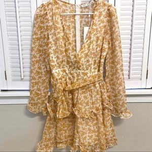 Saints and Secrets Yellow Floral Dress